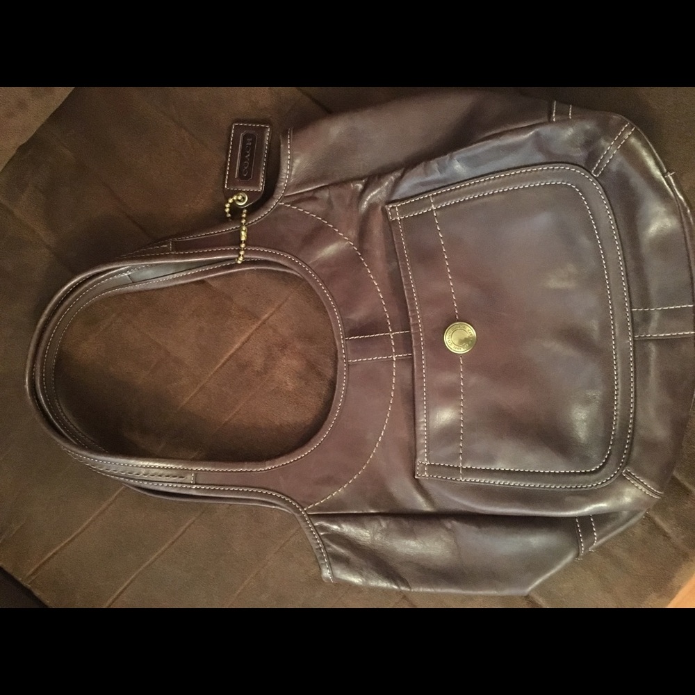 Brown Leather Coach purse